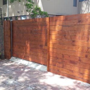 PAR wooden gate